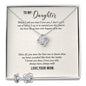 Love Knot Earring & Necklace Set For Daughter