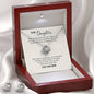 Love Knot Earring & Necklace Set For Daughter