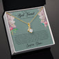 Alluring Beauty Necklace For Best Friend (Yellow & White Gold Variants)