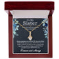Alluring Beauty Necklace For Sister (Yellow & White Gold Variants)