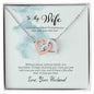 Interlocking Hearts Necklace For Wife (Yellow & White Gold Variants)