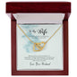 Interlocking Hearts Necklace For Wife (Yellow & White Gold Variants)