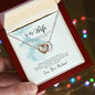 Interlocking Hearts Necklace For Wife (Yellow & White Gold Variants)