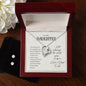 Forever Love Necklace For Daughter + Clear CZ Earrings