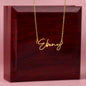 Signature Name NecklaceFor Best Friend (With MC)