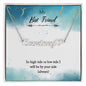 Name Necklace + Heart Character (w/MC) For Best Friend