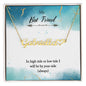 Name Necklace + Heart Character (w/MC) For Best Friend