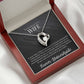 "Elegant To My Wife Necklace from Loving Husband - Gift Your Soulmate, Stunning To My Wife Jewelry, Uniquely Beautiful Badass Wife Gift with Sentimental Message Card and Exquisite Presentation Box"