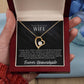 "Elegant To My Wife Necklace from Loving Husband - Gift Your Soulmate, Stunning To My Wife Jewelry, Uniquely Beautiful Badass Wife Gift with Sentimental Message Card and Exquisite Presentation Box"