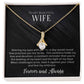 "Elegant To My Wife Necklace: A Loving Husband's Gift for Your Soulmate"