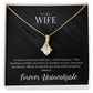 Badass Wife Gift: An Elegant 'To My Wife' Necklace for Your Beloved