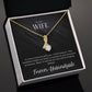 Badass Wife Gift: An Elegant 'To My Wife' Necklace for Your Beloved