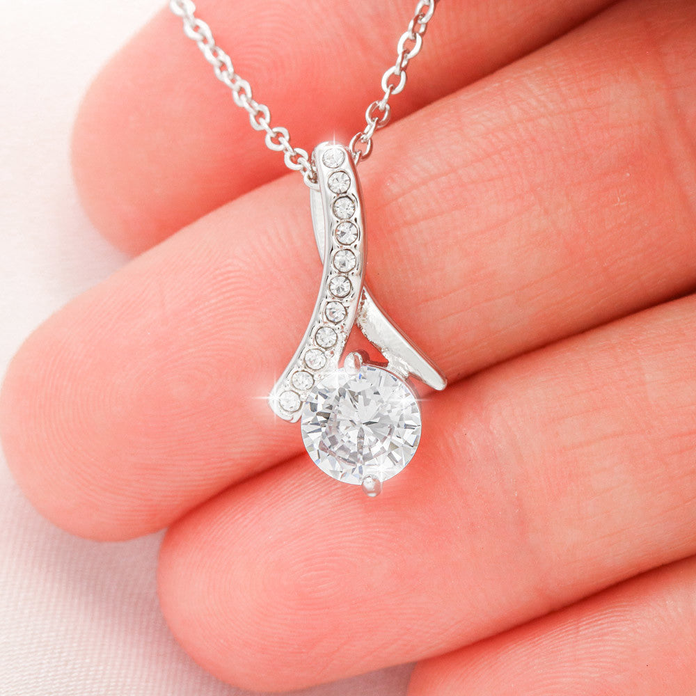 "Elegant To My Wife Necklace: A Loving Husband's Gift for Your Soulmate"