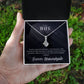 Badass Wife Gift: An Elegant 'To My Wife' Necklace for Your Beloved