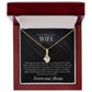 "Elegant To My Wife Necklace: A Loving Husband's Gift for Your Soulmate"