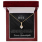Badass Wife Gift: An Elegant 'To My Wife' Necklace for Your Beloved