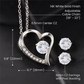 Sentimental 'To My Wife' Necklace and Earring Jewelry Set: A Gift from a Loving Husband